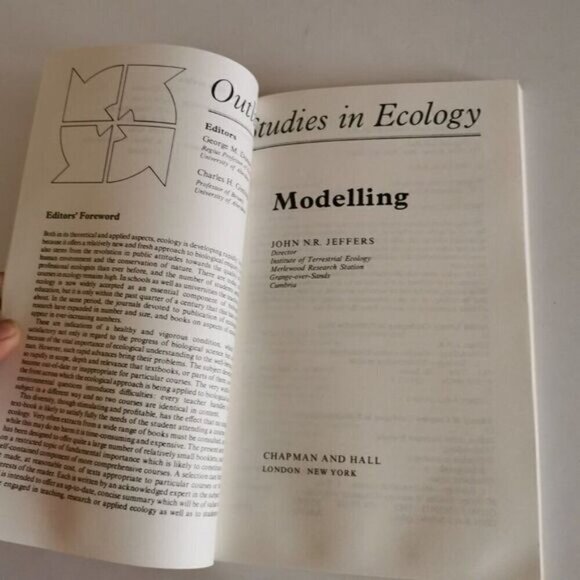 1982 Modelling Outline Studies in Ecology Book John Jeffers Statistics Maths Tex - Picture 5 of 8